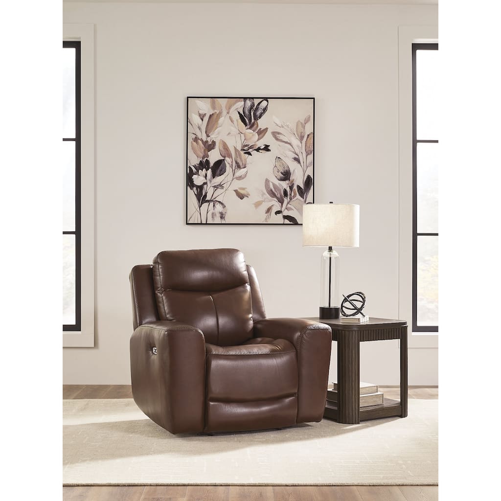 Signature Design by Ashley Mighty Moves Brown Power Recliner