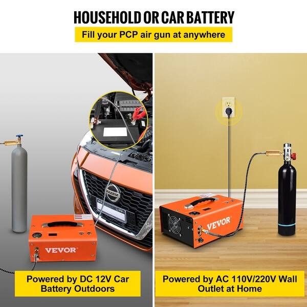 PCP Air Compressor 4500Psi / 30Mpa – 12V DC / 110V AC / 220V AC, For Home Use