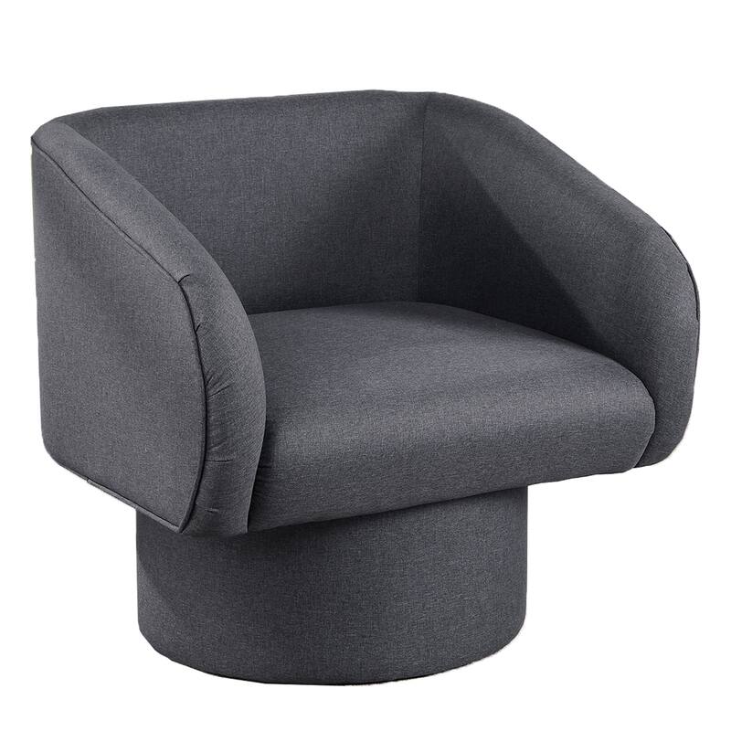 Swivel Accent Chair with Round Base