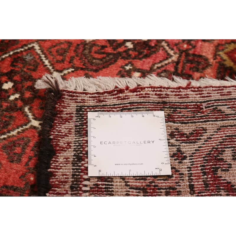 ECARPETGALLERY Hand-knotted Andelz Red Wool Rug - 4'11 x 9'11