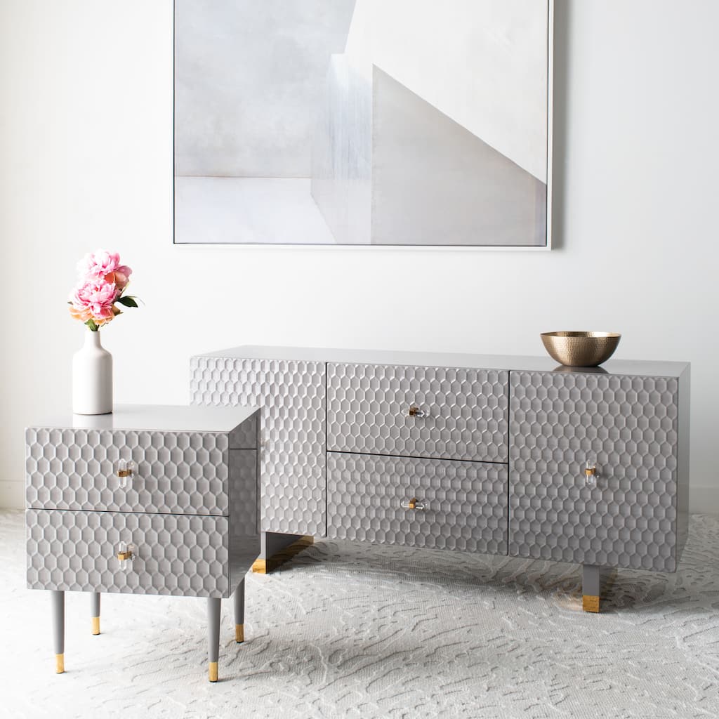 SAFAVIEH Home Kingsly Sideboard - 64"W x 18"D x 29"H