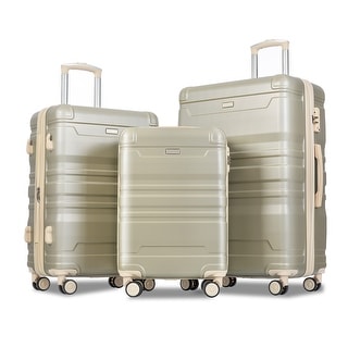 New Model Luggage Expandable ABS Hardshell Sets 3pcs with TSA Lock - On ...