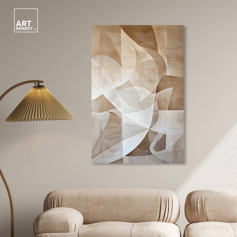 Art Remedy Scattered Thoughts Gallery Wrapped Abstract Shapes 1 Piece Canvas Wall Art