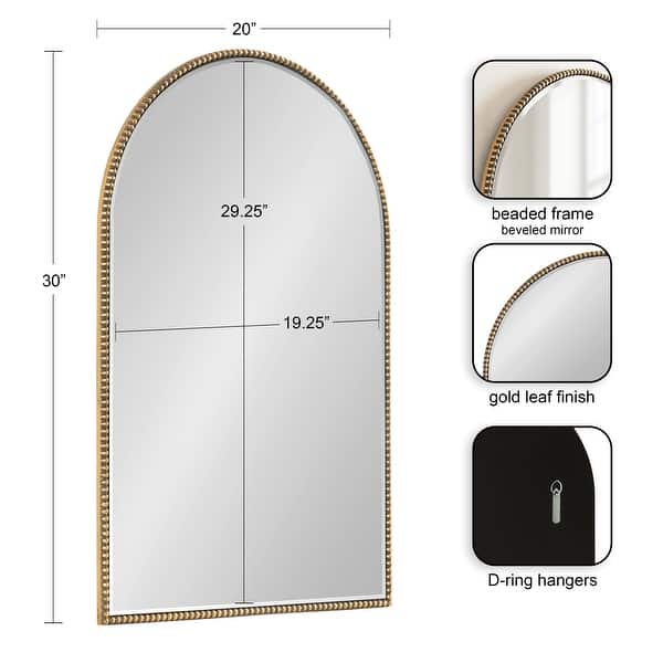 dimension image slide 0 of 2, Kate and Laurel Gwendolyn Arch Wall Mirror