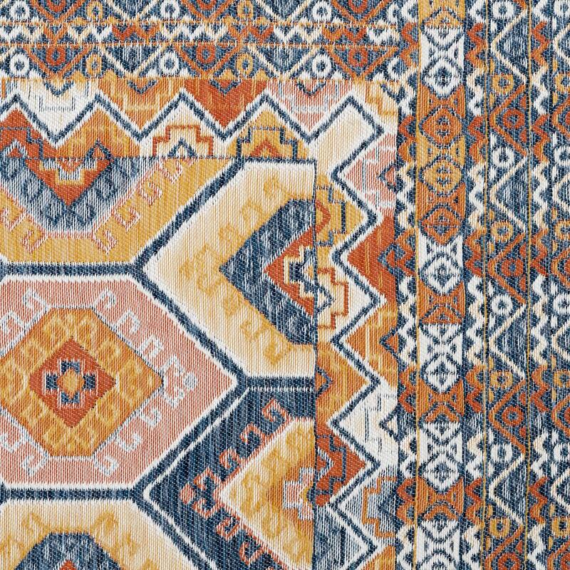Alfresco Nautical & Coastal Geometric Reversible Indoor/Outdoor Area Rug