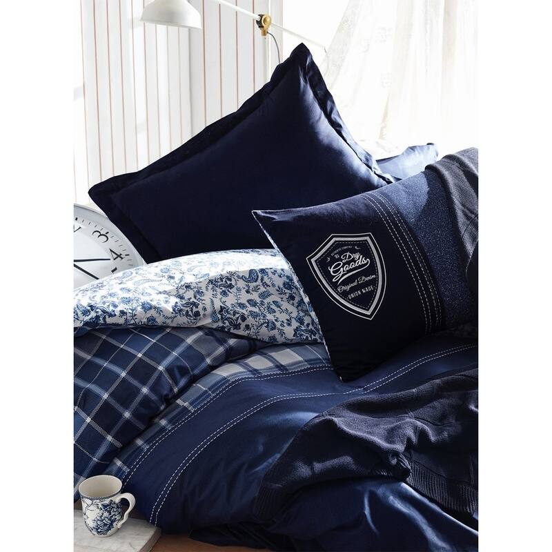 SUSSEXHOME Navy Ships Duvet Cover Set | Dark Blue, Hypoallergenic