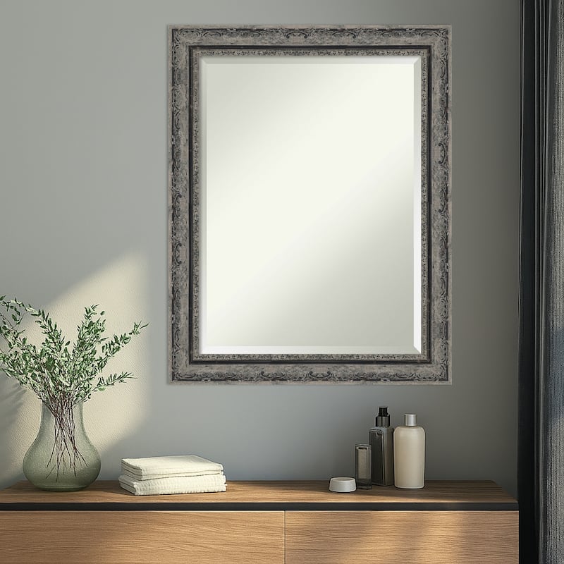 Filigree Beveled Framed Wall Mirror