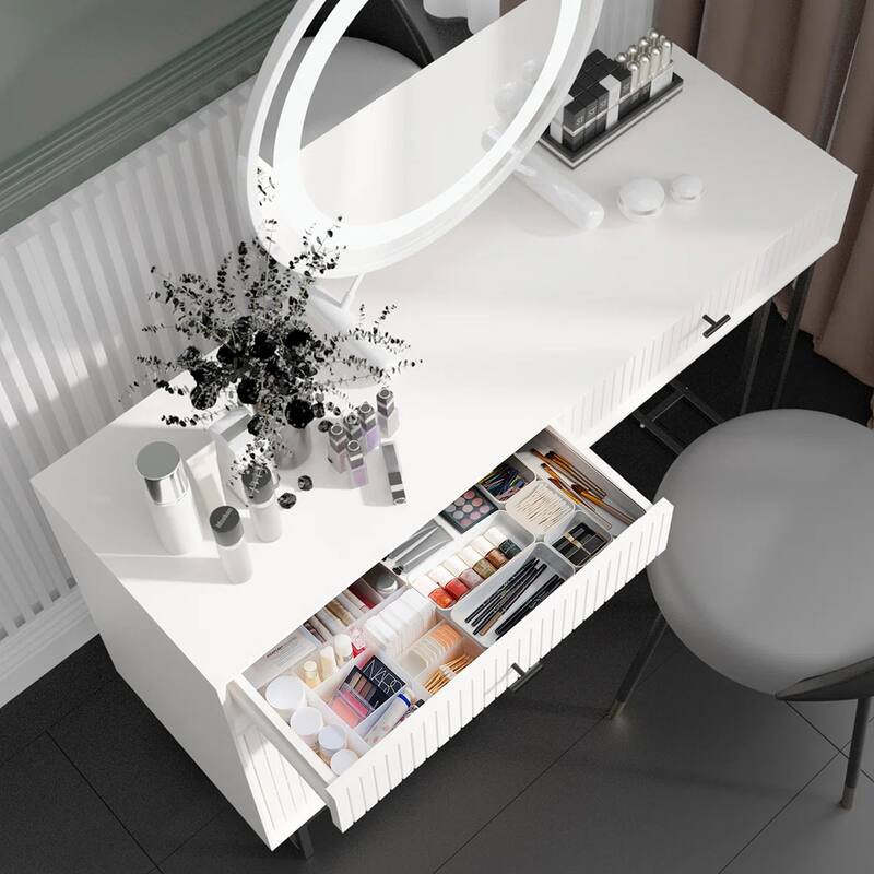 Eclife Multifunctional Makeup Vanity Storage Dressing Table Set