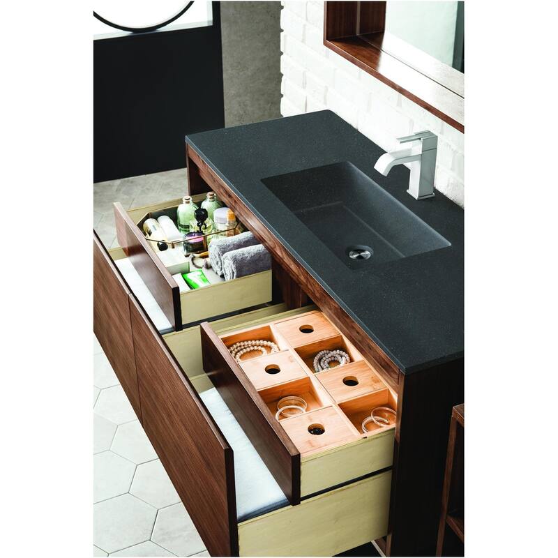 James Martin Vanities 805-V47.3-BN-CH Mantova 48" Single Basin Poplar