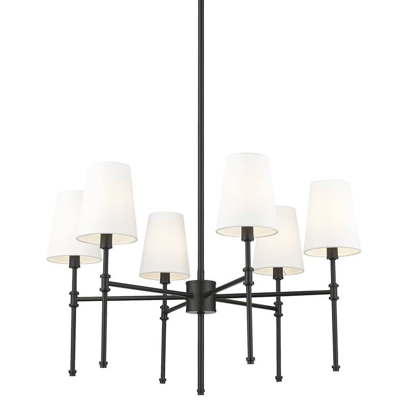 Millennium Lighting 16106 Adorra 6 Light 26" Wide Chandelier - Matte Black