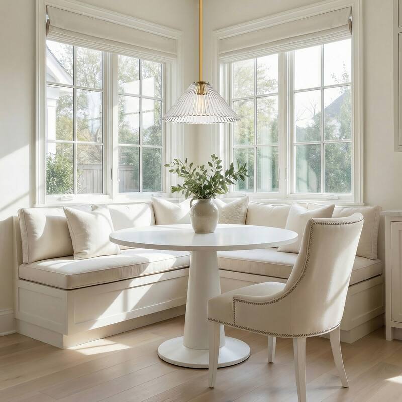 LamQee 1 -Light Metal Cone Pendant Light Adjustable Hanging Lighting - 15.7inch