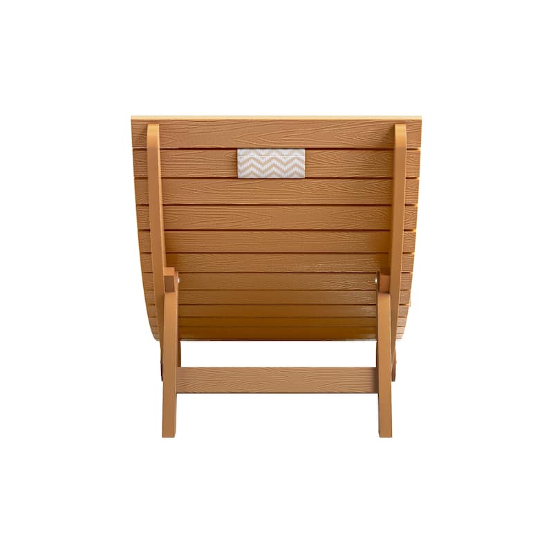 Folding HDPS Plastic Outdoor Pool Chaise Lounges Lounge Chair Outdoor with Headrest Cushions