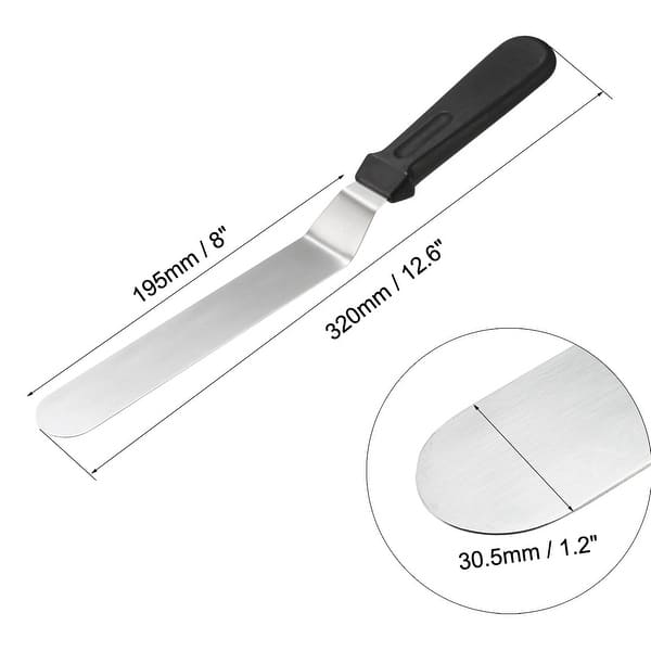 Angled Icing Spatula Stainless Steel 8inch Cake Decorating Frosting