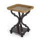 preview thumbnail 14 of 20, Bevier French Country Accent Table with Square Top by Christopher Knight Home