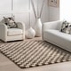 preview thumbnail 1 of 40, Nuloom Adelaide Mid-Century Checkered Shag Area Rug 10' x 13' - Beige