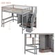 preview thumbnail 5 of 13, Multifunctional Stairway Storage Full Loftbed Frame w/ Wardrobe & Desk