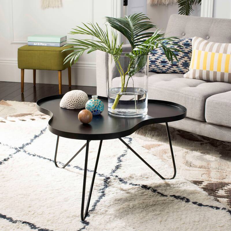 SAFAVIEH Joetta Black Coffee Table - 31" x 28" x 16.3" - 31Wx28Dx16H