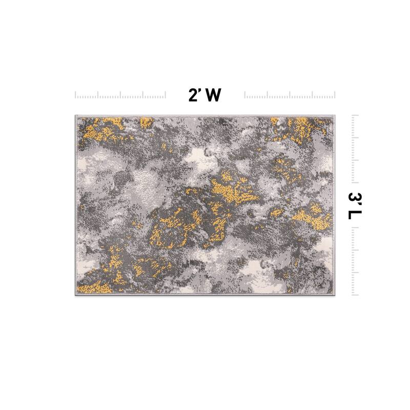 World Rug Gallery Rio Modern Abstract Area Rug