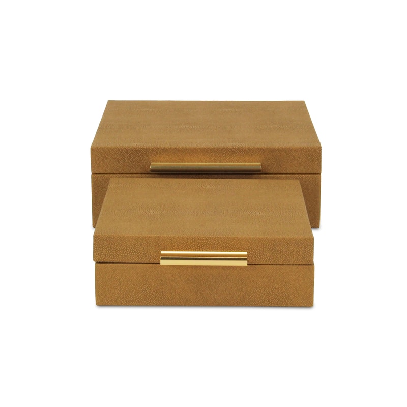 Lusan Black Vinyl Decorative Box Set