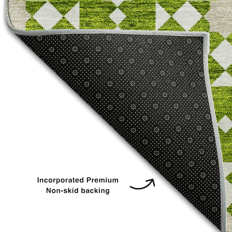 Premium Washable Super Soft Modern Mosaic Mayfield Rug