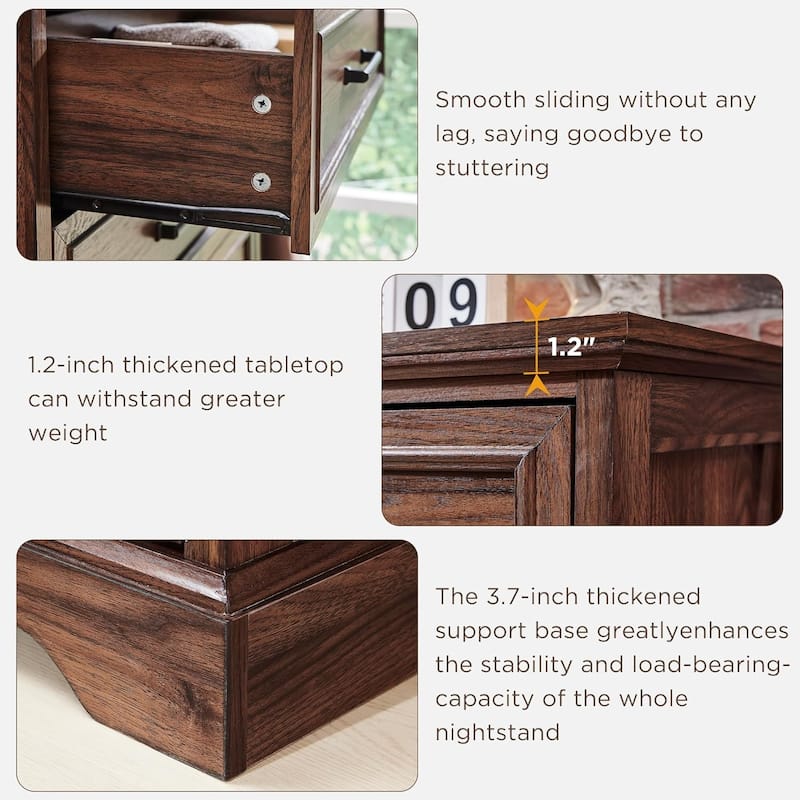 Farmhouse 8 Drawers Dresser Chests for Bedroom, Wood Chest of Drawers