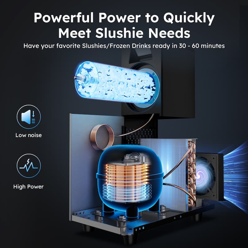 Commercial Slushy Machine, 3L/6L/12L/24L/36L, Self-Cleaning, for Margaritas, Alcoholic Beverages, Smoothies, and Soft Ice Cream