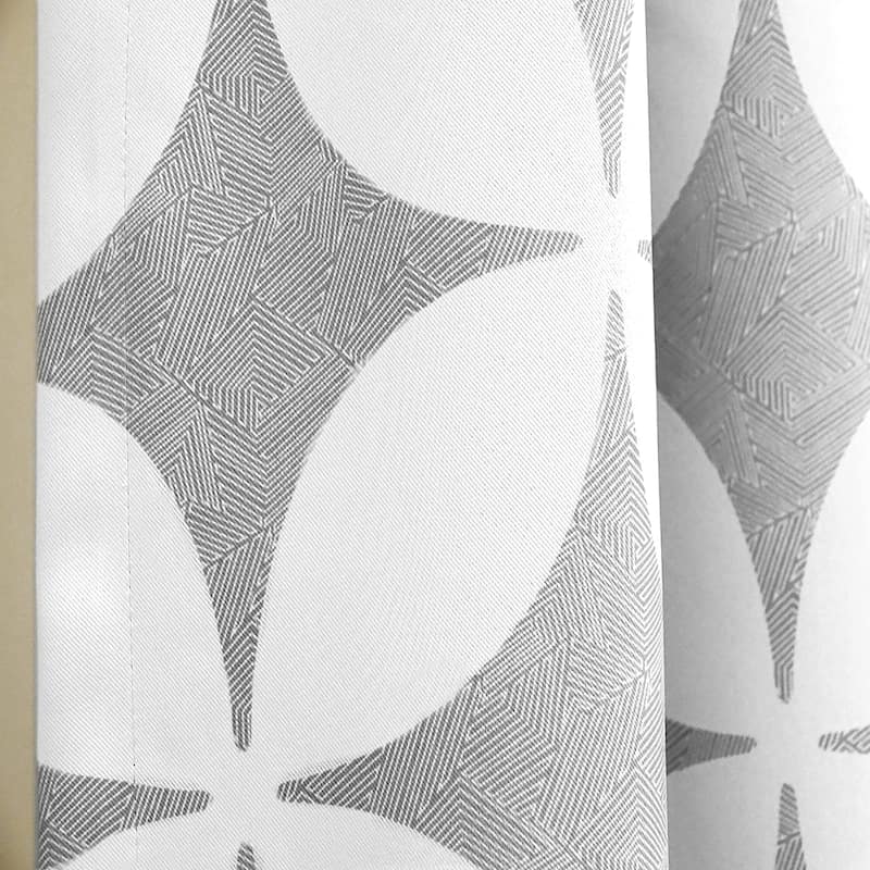 DriftAway Amelia Geo Thermal Insulated Blackout Curtain Panel Pair