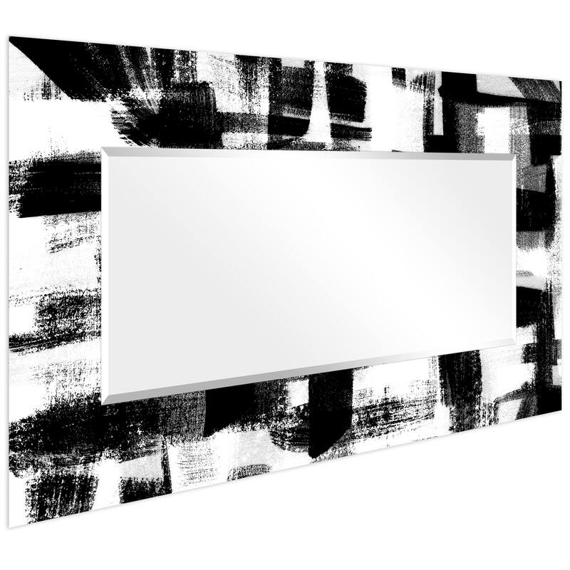 Strick & Bolton Nevala Abstract Beveled Wall Mirror