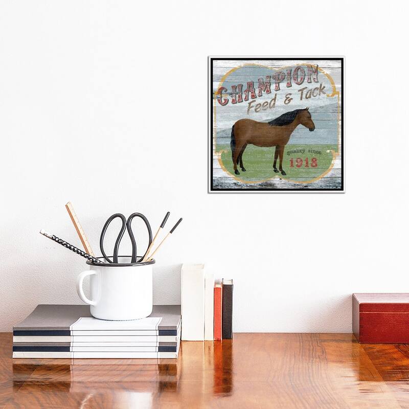 iCanvas "Farm Supply I" by June Erica Vess Framed