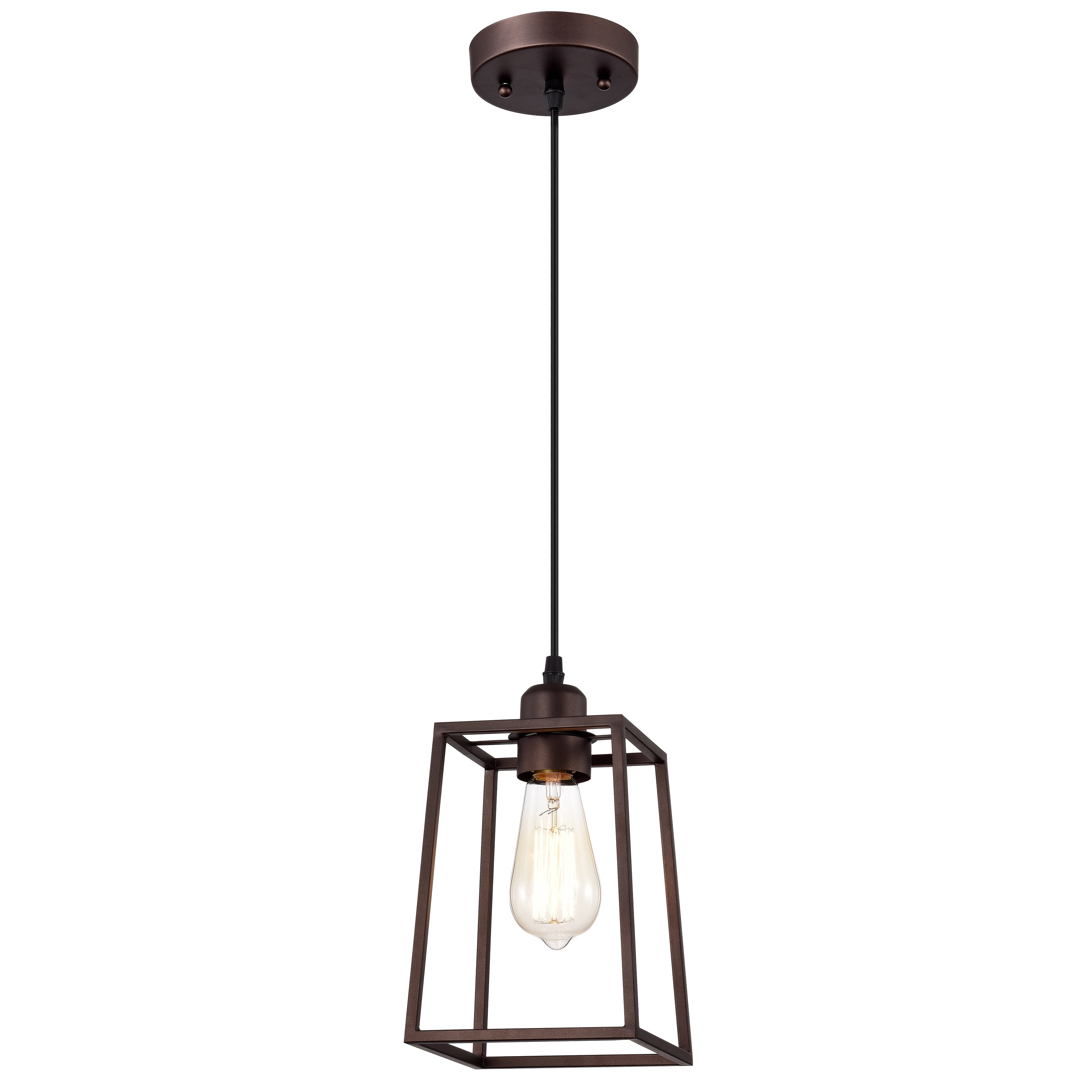 1-light Oil Rubbed Bronze Hanging Pendant