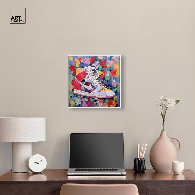 Whimsical Sneaker Canvas by Art Remedy