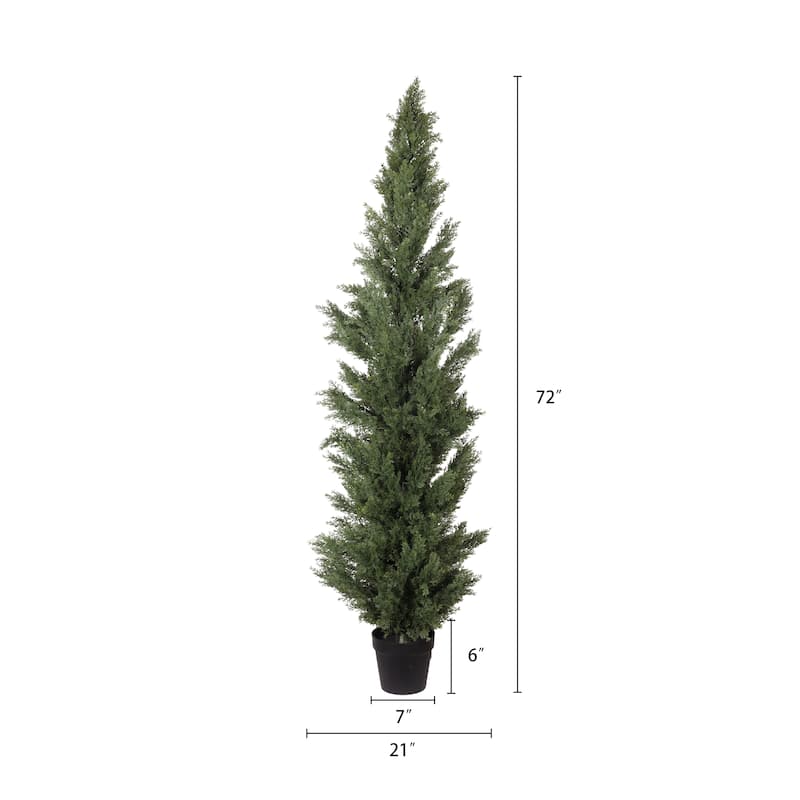 5FT Artificial Cypress Tree UV Resistant