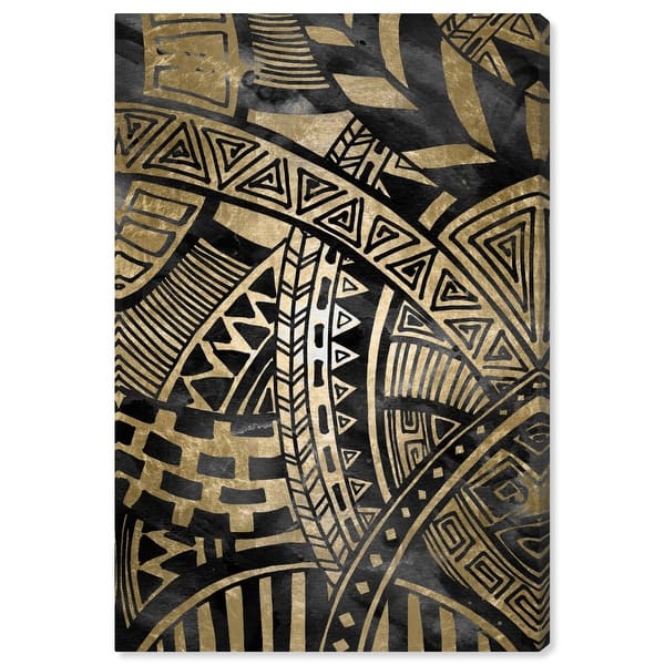 Oliver Gal El Dorado Abstract Wall Art Canvas Print Patterns Gold Black Overstock 32195127