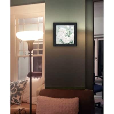 TrendyDecor4U Contemporary "Peaceful Peonies In Full Bloom" Framed Print Wall Art