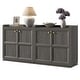 preview thumbnail 13 of 49, Multifunctional Minimalist Side Cabinet with 3D Design