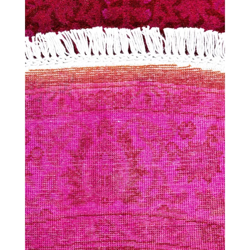 Fine Vibrance One-of-a-Kind Hand-Knotted Area Rug - Pink, 3' 1" x 3' 1" - 3' 1" x 3' 1"