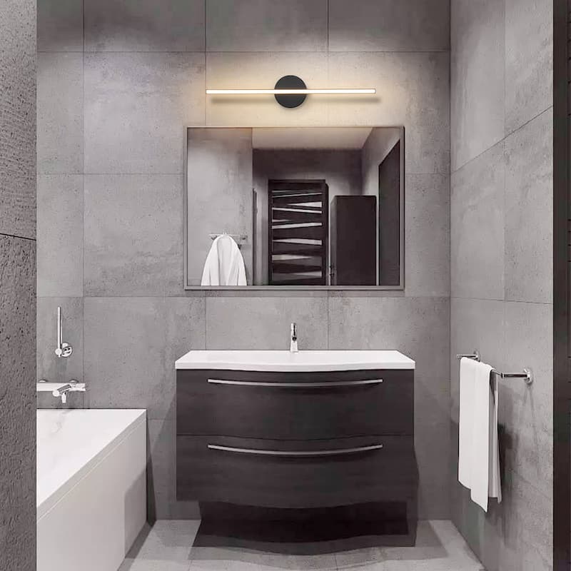Modern 1-Light Dimmable LED Linear Bathroom Vanity Light