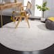 SAFAVIEH Reflection Nedelja Charming Oriental Rug - 8' Round - Creme/Ivory