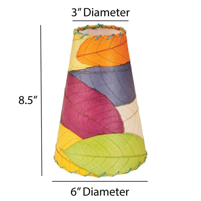 Gecko Wall Lamp Combo, Cocoa Leaves Shade, 16 x 7 x 24 in. - 16 x 7 x 24