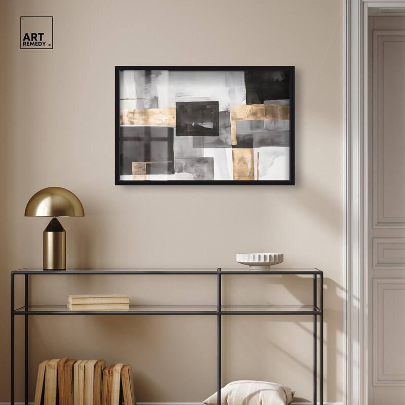 Graphite and Glimmer I Shadowbox by Art Remedy