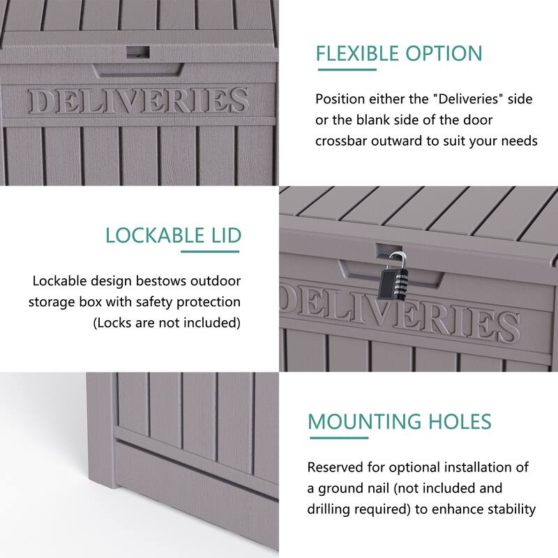 Momei Outdoor Lockable Waterproof Parcel & Storage Box