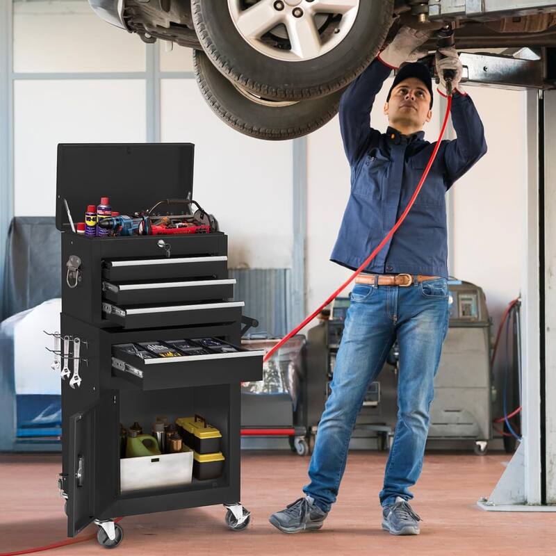 AECOJOY Tool Chests & Cabinets Detachable Metal w/ Wheels