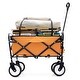 preview thumbnail 55 of 62, Foldable Wagon Cart with Strapping System, Utility Wagon Cart for Camping Shopping Sports Gardeing Fishing All-Terrain Wheels
