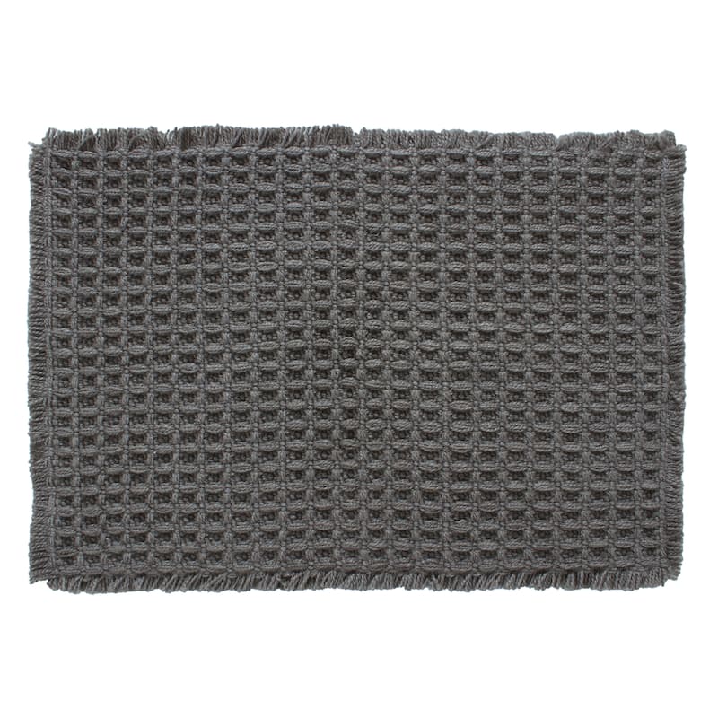 Belgian Waffle Recycled Polyester Eco-Friendly Bath Rug