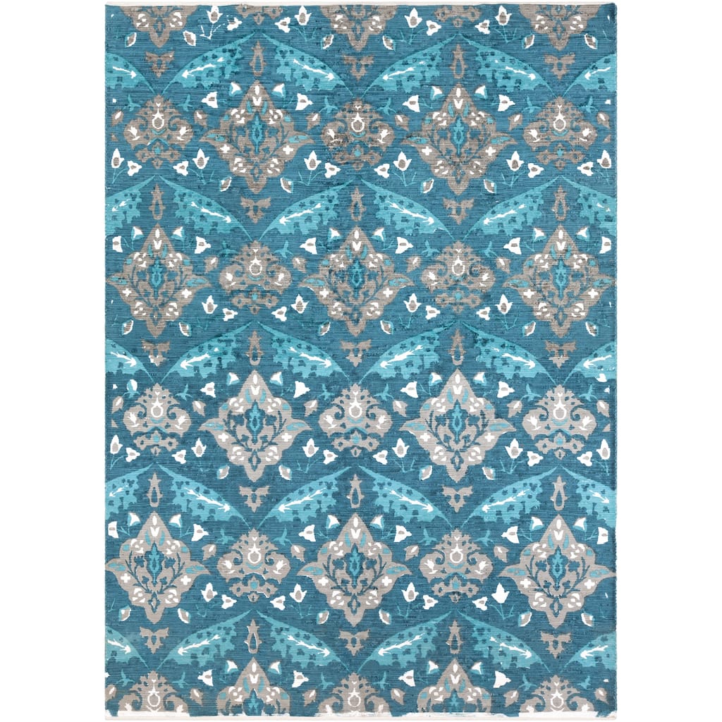 Hand-Woven Via Cotton Rug