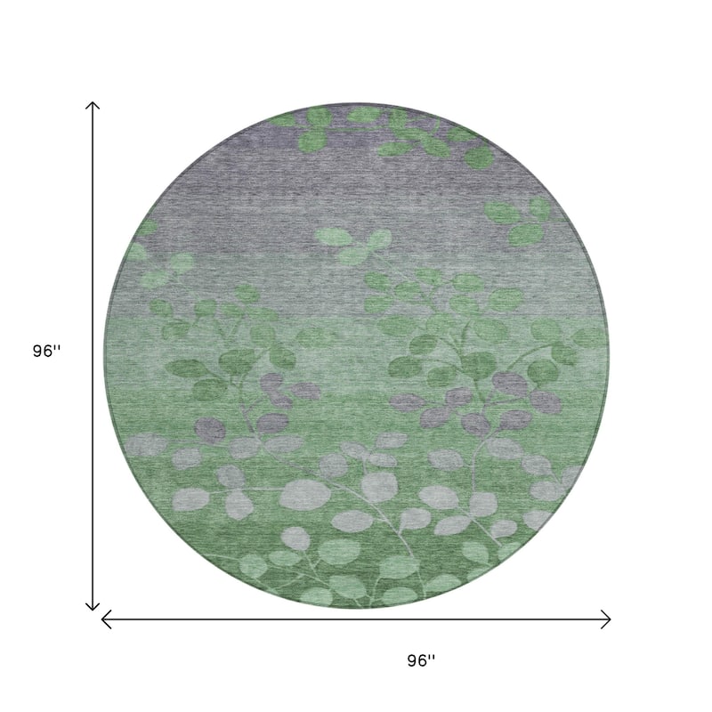HomeRoots Floral Transitional Rectangle Outdoor Rug