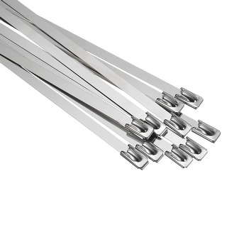 Metal Zip Ties Self-locking 304 Stainless Steel Cable Ties - Bed Bath