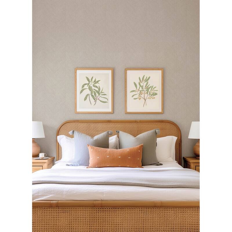 A-Street Prints Kallam Beige Chevron Wallpaper