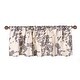 preview thumbnail 1 of 2, Glenna Jean Cow Animal Curtain Valance for Kids   Gray and White - N/A