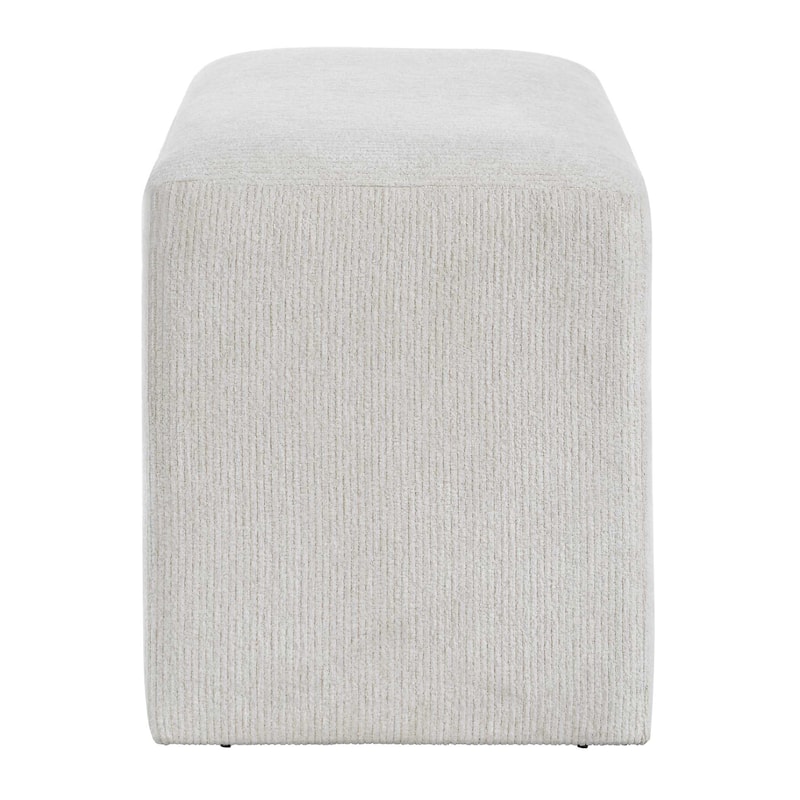 Copper Grove Off-white Rectangular Ottoman Stool.